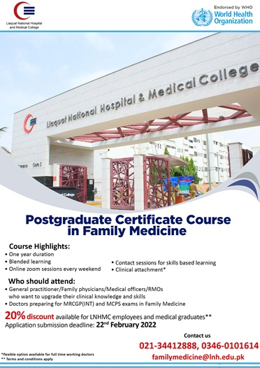 Postgraduate Certificate Course in Family Medicine