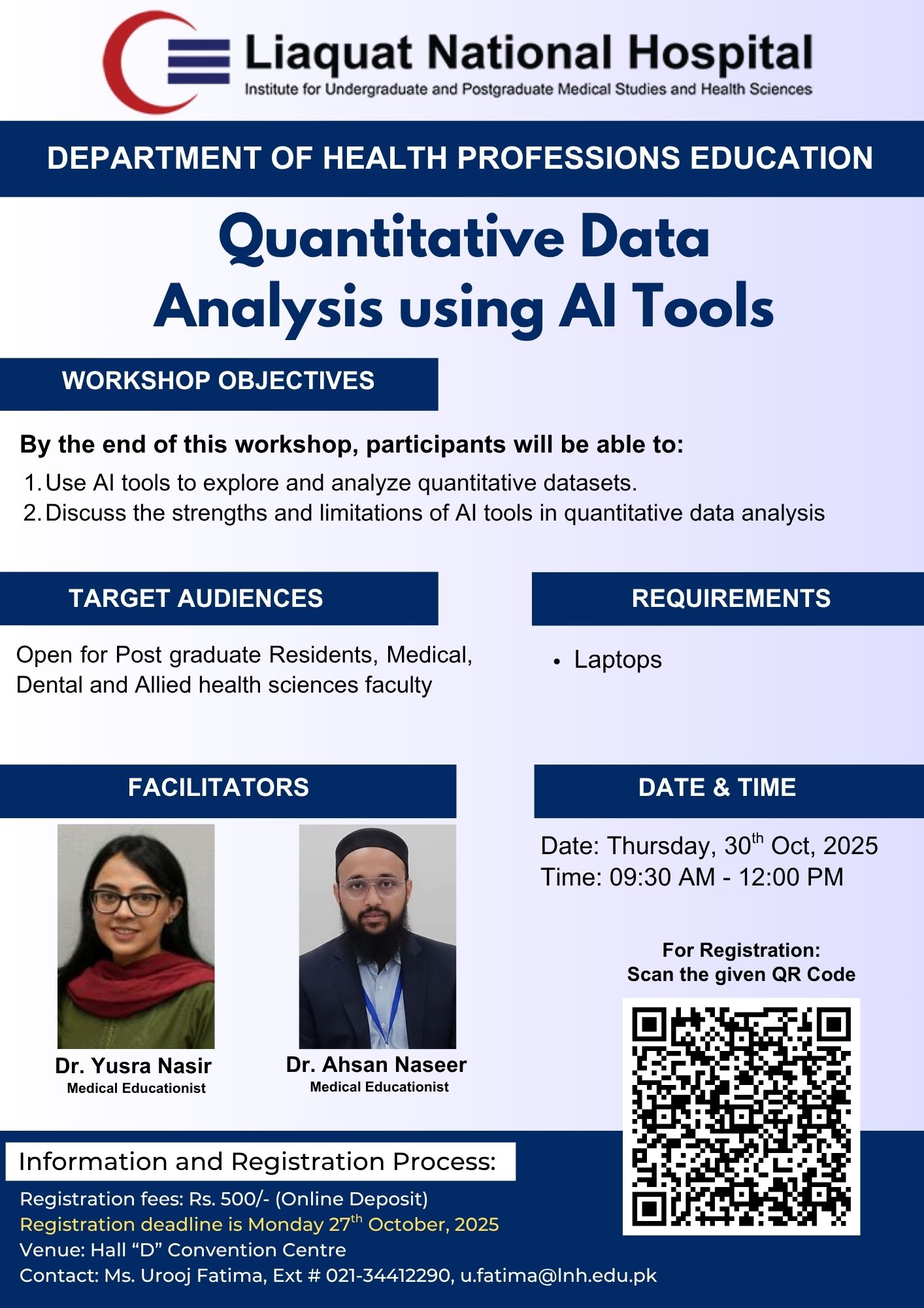 Quantitative data analysis using AI tools