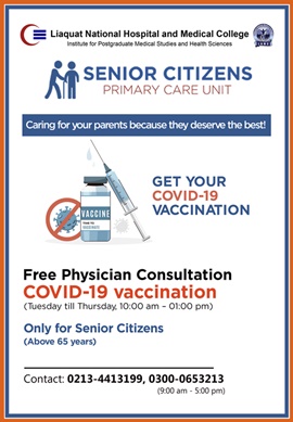 Free Consultation for COVID-19 Vaccination (Only for Senior Citizens)